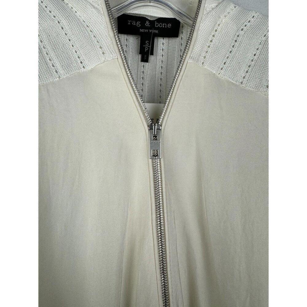 Rag & Bone Valarie Sleeveless Zip Top Off White Size S - Picture 3 of 7